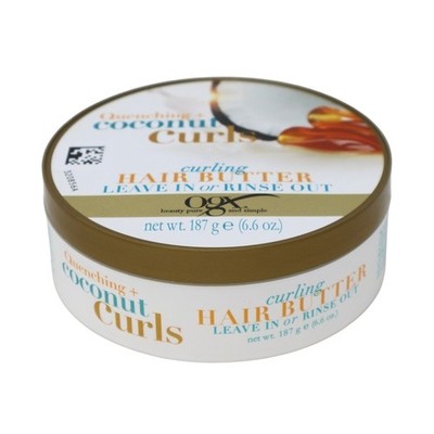 OGX Quenching+ Coconut Curls Curling Hair Butter, 6.6 Oz