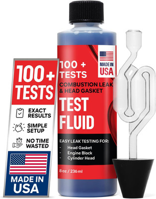 Combustion Leak Head Gasket Test Kit Block Tester 8oz Fluid 100 Tests Made in US