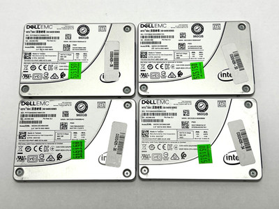 4x Dell EMC Intel SSDSC2KB960G8R D3-S4510 960gb SATA 2.5inch SSD