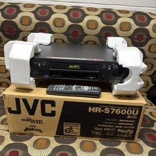 JVC HR-S7600U VCR Dynamic Drum Super S-VHS SVHS VCR Top End Unit Tested Read Des