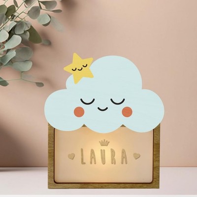 SBUGATTA | Lampada Personalizzata con Nome | Luce Notturna per Bambini
