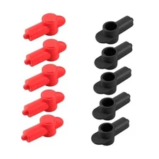 10PCS Silicone Terminal Covers, 1/4" 5/16" Stud Boot Cover for Alternator 
