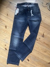 Jeans Take Two Manson blu denim W29/L32 vita media vestibilità rilassata gamba dritta