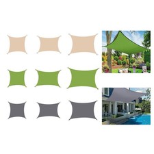 Fabric Canopy Shelter, Rectangular Waterproof Shade Canopy for Patio, Carport,