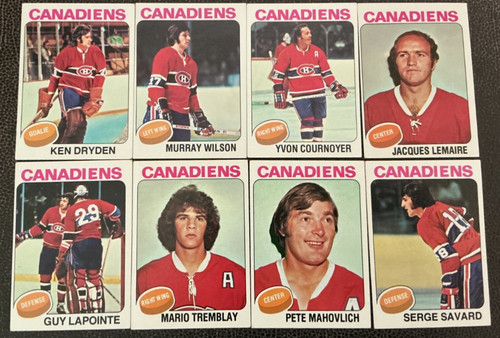 1975 Topps Hockey 125 Card Lot. Includes Hall of Fame Players and All Stars