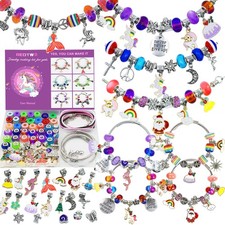 Redtwo Charm Bracelet Making Kit for Girls Toys Jewelry Making Kit for Girl 8-12