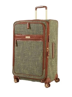 Samantha Brown Vintage Tweed 30'' Spinner Luggage -Olive-NWT