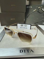 DITA FLIGHT 006 7806 L Crystal Yellow Gold Brown Gradient Sunglasses AUTHENTIC