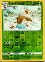 Sawsbuck 012/198 Chilling Reign Reverse Holo Rare