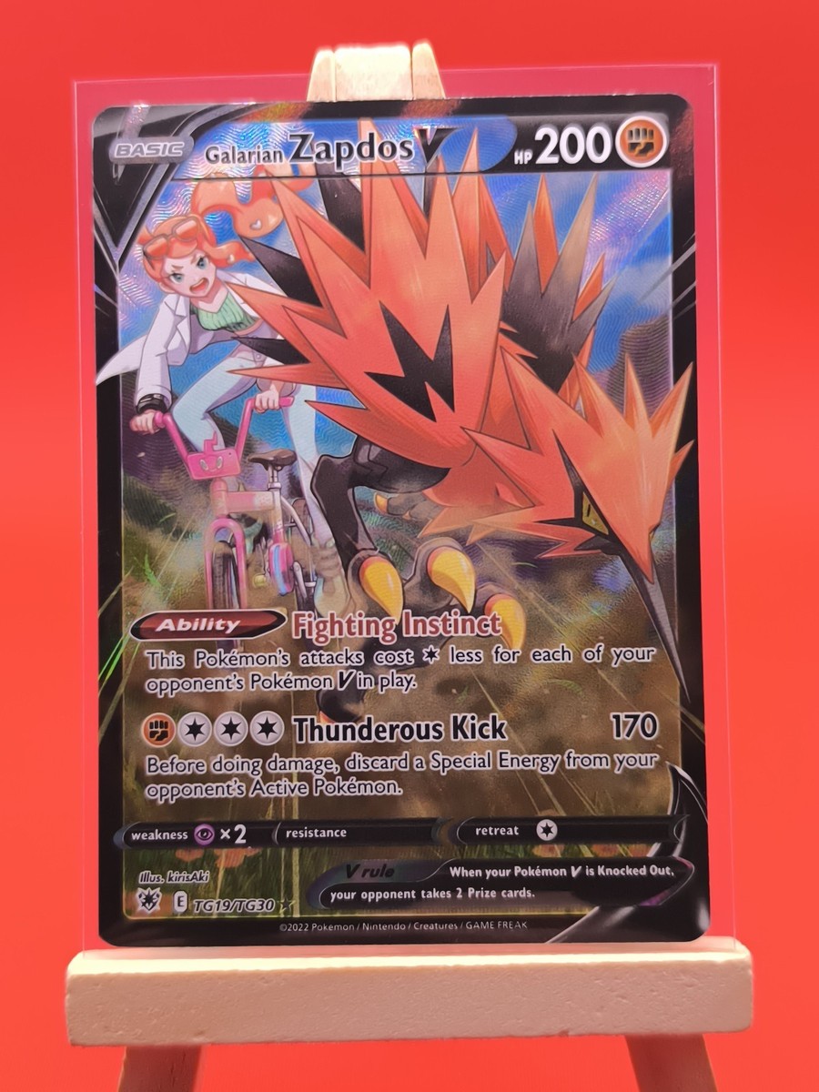 Galarian Zapdos V TG19/TG30 Astral Radiance Trainer Gallery Rare
