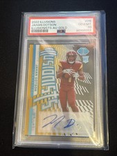 2022 Panini Illusions Jahan Dotson Illusionists Auto #I-15 Gold /10 (RC)