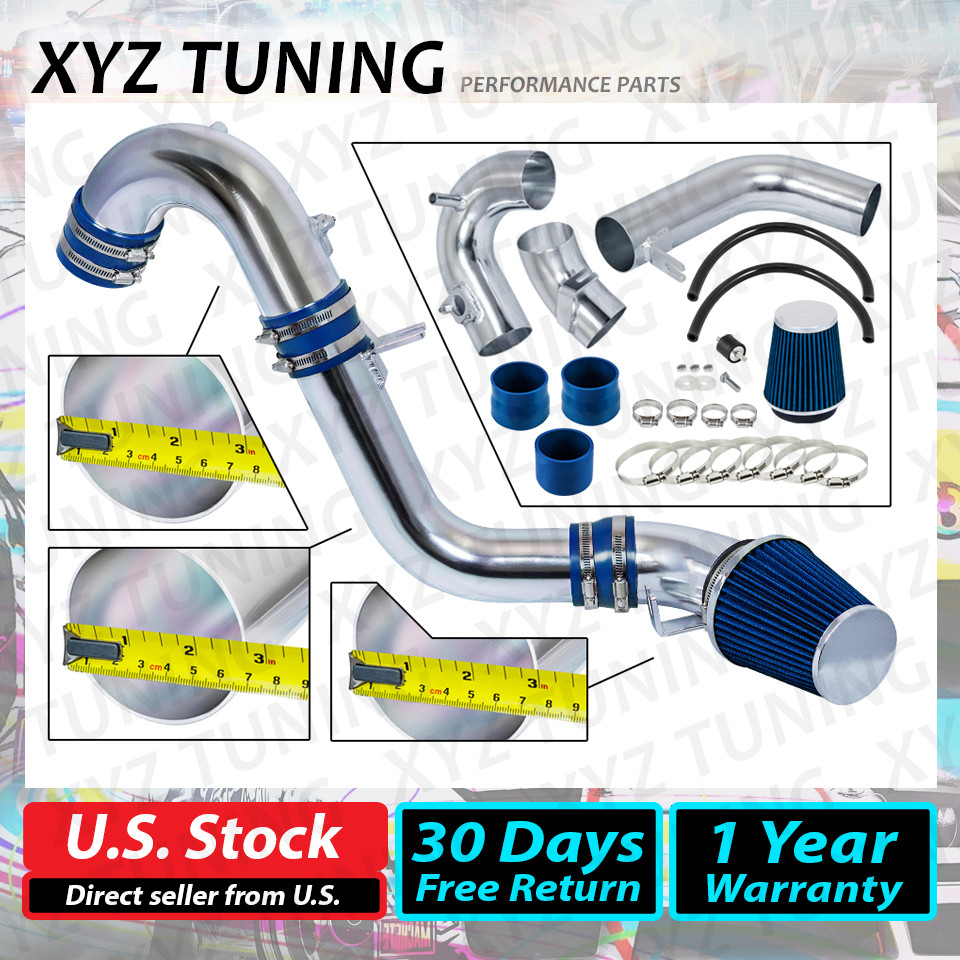 BLUE Cold Air Intake Induction Kit + Filter For 12-15 Civic Si/ILX 2.4L L4
