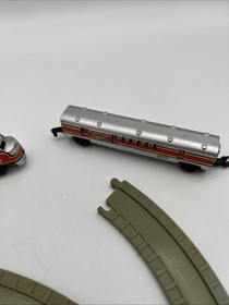 1989 Galoob Micro Machines Silver Train with Assorted Track Pieces Untested Toys