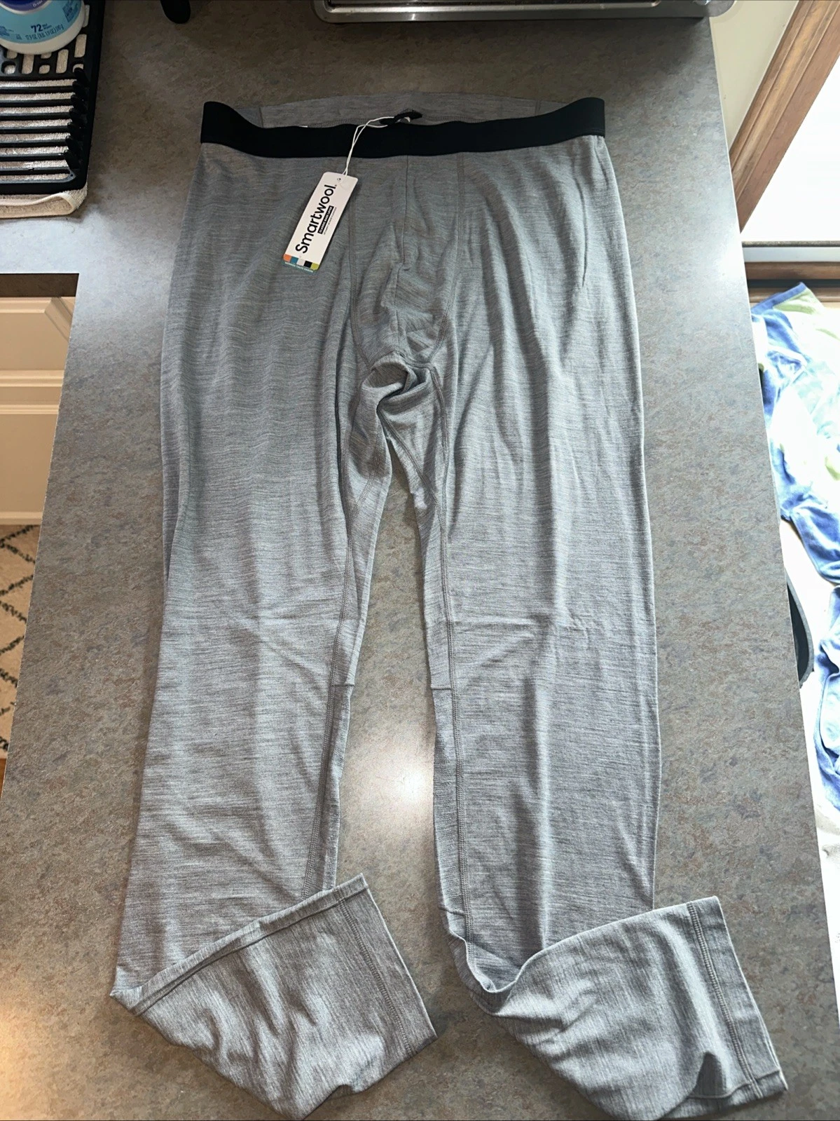 VRST x Smartwool Men's Base Layer All Season Merino Wool Sz XL Gray Tights