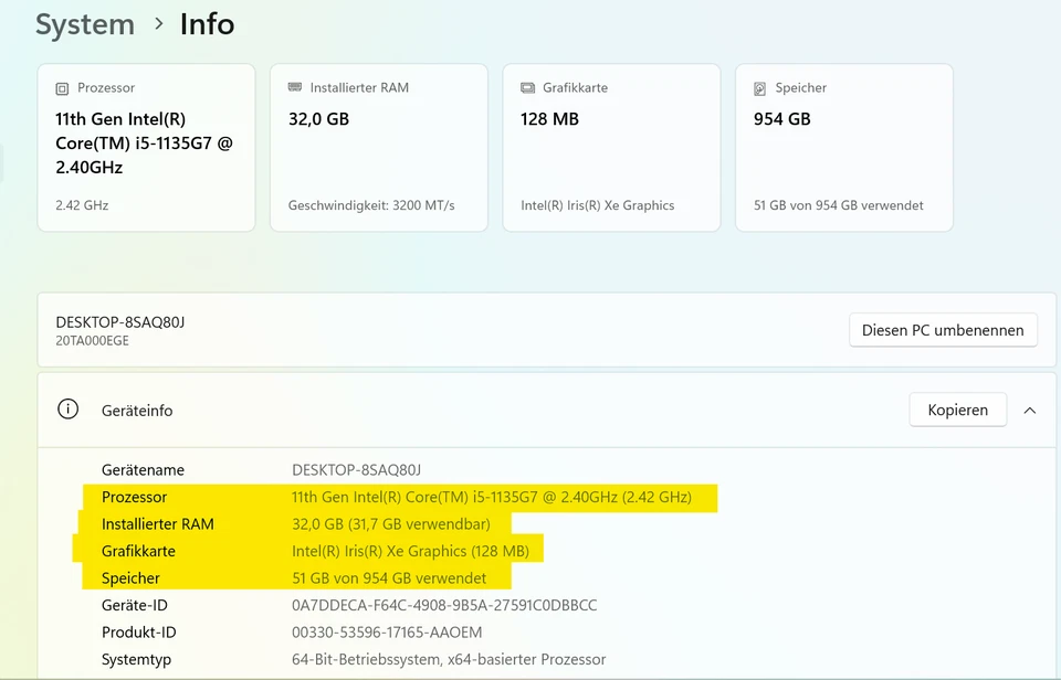Lenovo ThinkPad E14 · i5-1135G7 · 32GB · 1TB, Foto 2 von 5