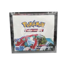 Pokemon Magnetic Booster Box Acrylic Case Protective Display. CASE ONLY.
