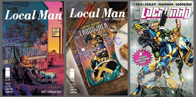 Local Man #1 Cover A B C Variant Set Options Foil Fleecs Image 2023 NM