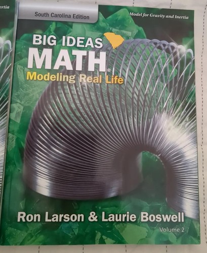 Volume 1 And 2- Big Ideas Math Modeling Real Life South Carolina Edition Grade K - Picture 3 of 19