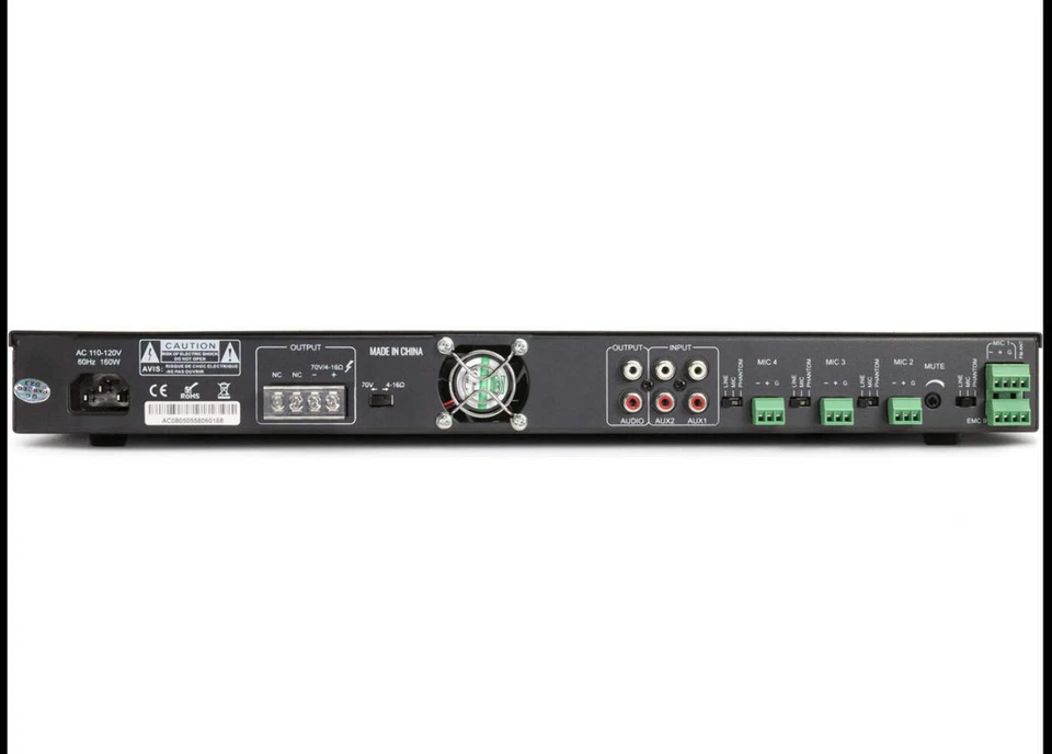 Pure Resonance Audio RMA120BT Bluetooth 120W Rack Mixer Amplifier - Image 2 of 4