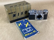 Nikon S2 Black Dial Camera Body EP MARKINGS W/ Original Box  Manual