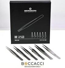 BERGEON Ref: 7026-Ac6 Assortment of 6 B-Antimagnetic Precision Tweezers NEW
