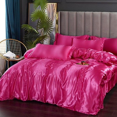 Mulberry Silk Bedding Set Duvet Cover Bed Sheet Pillowcase King Queen Full Twin - Picture 34 of 41