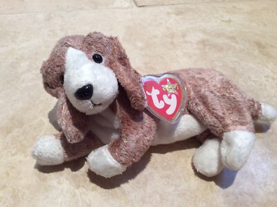 Ty Beanie Babys Sniffer The Dog - Retired Mint With Tag Protector