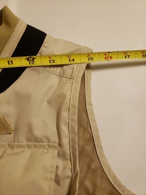 Gilet De Pêche Vintage L.L. BEAN - Homme Taille M - Kaki - 19 Poches - Occasion