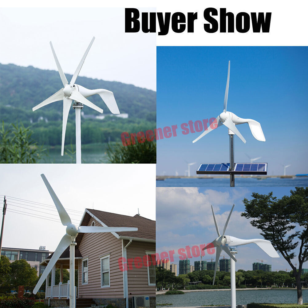 3000W 12V Wind Turbine Generator Home Use Free Power Kit with Charge ...