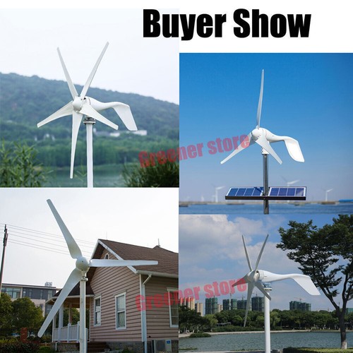 3000W 12V Wind Turbine Generator Home Use Free Power Kit with Charge ...
