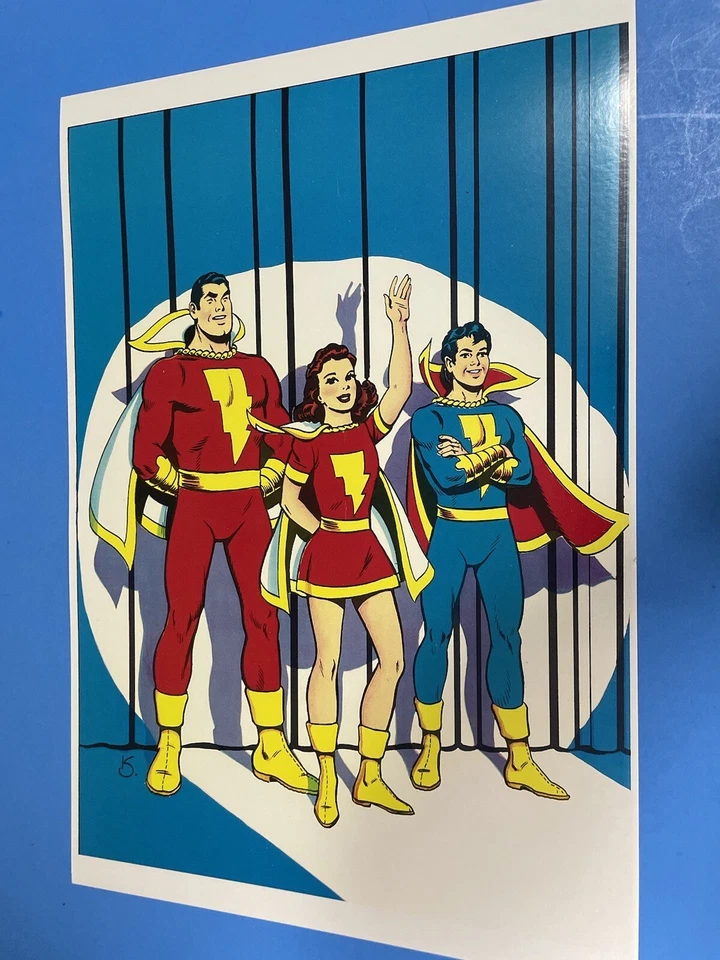 Póster pin up DC COMICS SHAZAM CAPITÁN MARVEL JR & MARY MARVEL NUEVO 13x19. Foto 3 de 4