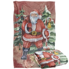 Santa and Gifts Silky Touch Super Soft Throw Blanket