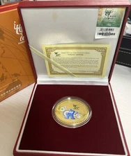 China Expo 2010 Shanghai Gold Plated Copper Commemorative Medallion WM#100