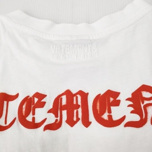 Vetements Anarchy White short-sleeved T-shirt men's size S used from Japan - Picture 5 of 9