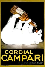 Poster poster poster advertising aperitif Cordial Campari print 40x60 cm.