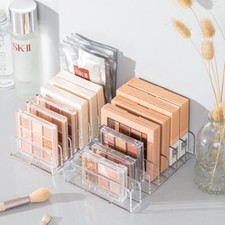 7 Slots Eyeshadow Palette Holder Rack Acrylic Makeup Powder Storage Organizer