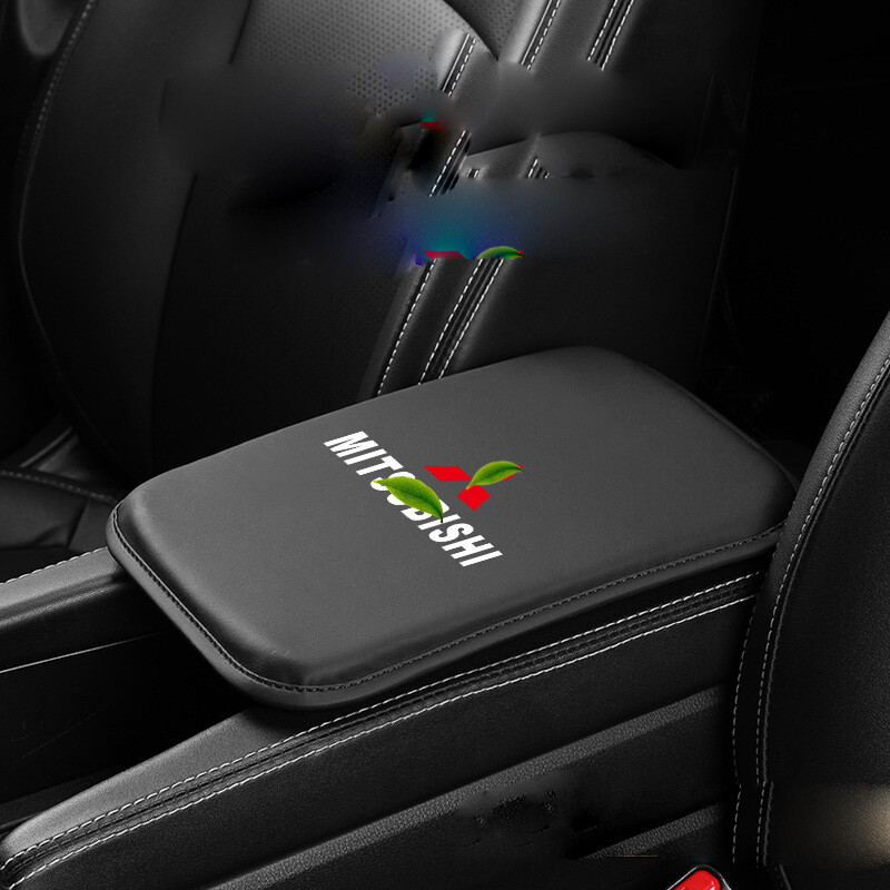 Leather Car Seat Armrest Cushion Protector Pad for Mitsubishi Models  