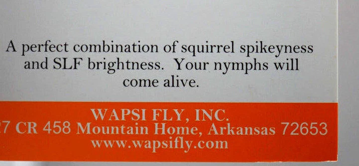 SLF Squirrel  Dubbing Wapsi USA 6 Farben SLF  Eichhörnchen Dubbing - Bild 2 von 2