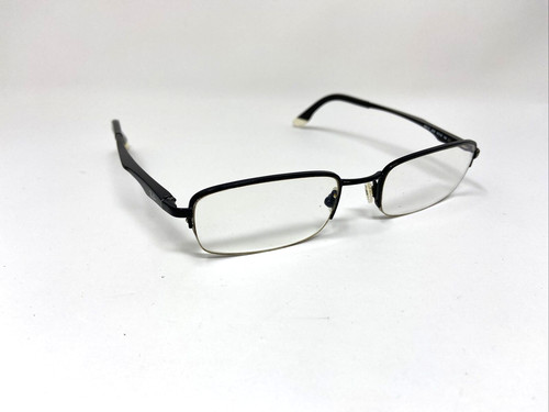 RAY BAN RB 6133 2509 51/19/140 BLACK HALF RIMLESS METAL Eyeglasses Frame E594