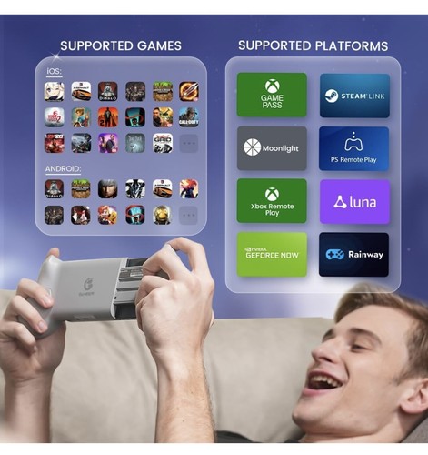 GameSir G8 Galileo Type-C Mobile Gaming Controller for Android & iPhone 15 Serie - Afbeelding 5 van 11
