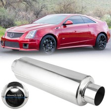 3" In/Out Exhaust Muffler Resonator 16" Stainless Steel For Cadillac CT4 CT5 CTS