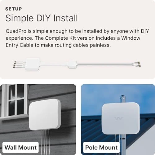  QuadPro 4x4 MIMO Signal Boosting Panel Antenna only (Use your Own Cables) - Image 4 of 4