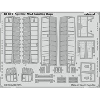 MW22 Eduard 48847 Spitfire Mk.I Landing Flaps 1/48 Pe Set For Airfix