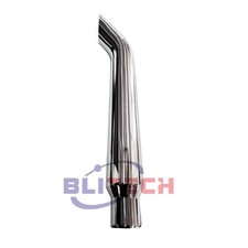 Chrome Bull Horn Bend Exhaust Stack Pipe 6-5 Od X 48 Length For Heavy Duty