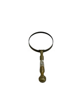 Antique Brass Magnifying Glass with Mother of Pearl Handle Vintage Tool
