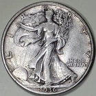 1936  Walking Liberty Half Dollar - ** EF+ **