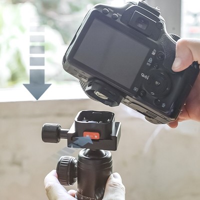Quick Release Plate Adapter 38mm Arca Slot for DSLR Cameras Tripod Monopod