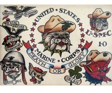 SAILOR JERRY MARINE SHEET 1st GENERATION COPY
