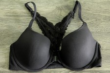 BODY by VICTORIA'S SECRET MEMORY FIT FRONT-CLOSE RACERBACK DEMI BRA 32 DD