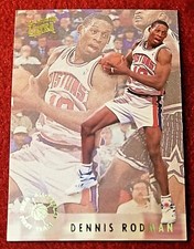 Gold Topps Chrome Finest Fleer Panini Prizm UD Refractor Dennis Rodman Auto Gold
